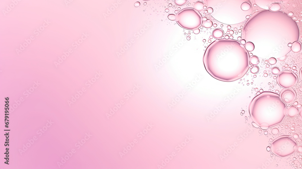 Transparent pink liquid colored clear water surface texture with ripples, splashes and bubbles. Abstract nature background Water waves in sunlight with copy space , soft pink water	, soft red 