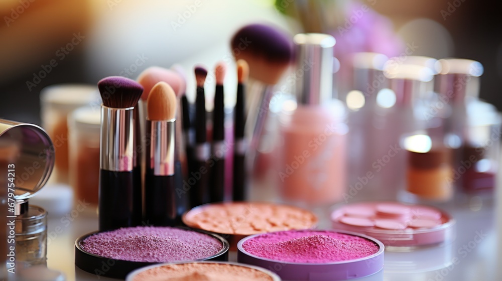 Feminine cosmetic beauty makeup cosmetics products picture