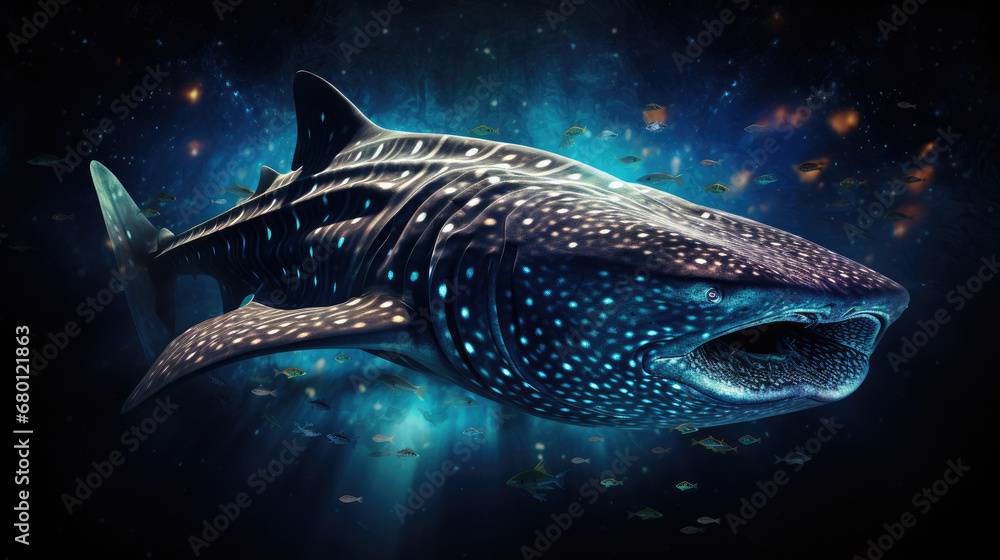 colorful Whale Shark 