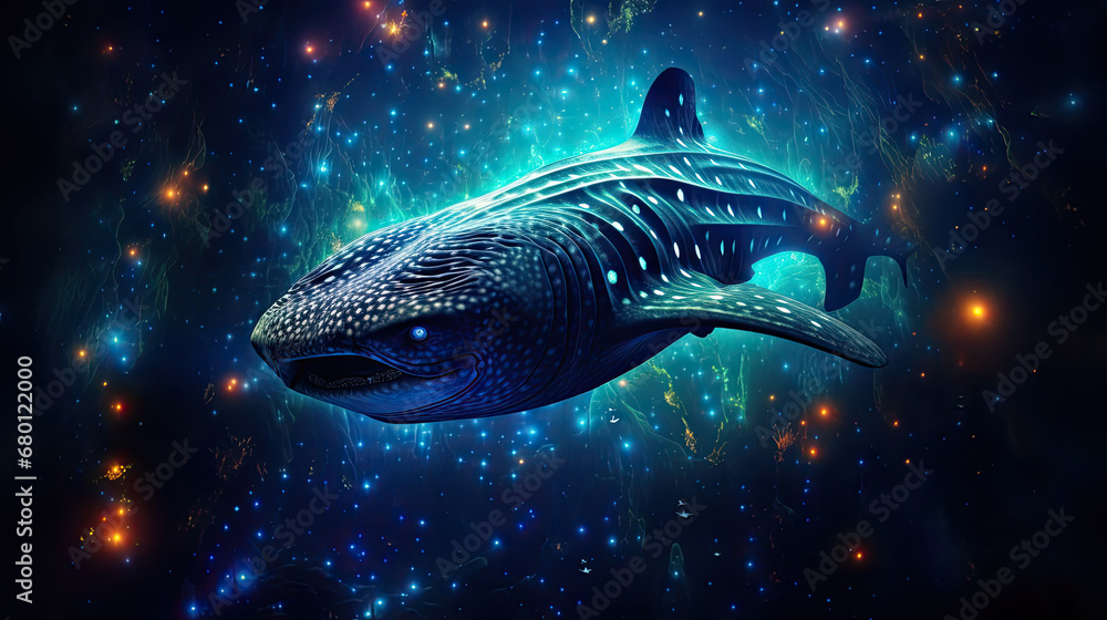 colorful Whale Shark 