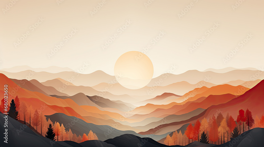 sunset in mountains,sunrise in mountains, Boho Chic Sun landscape sunset mountain