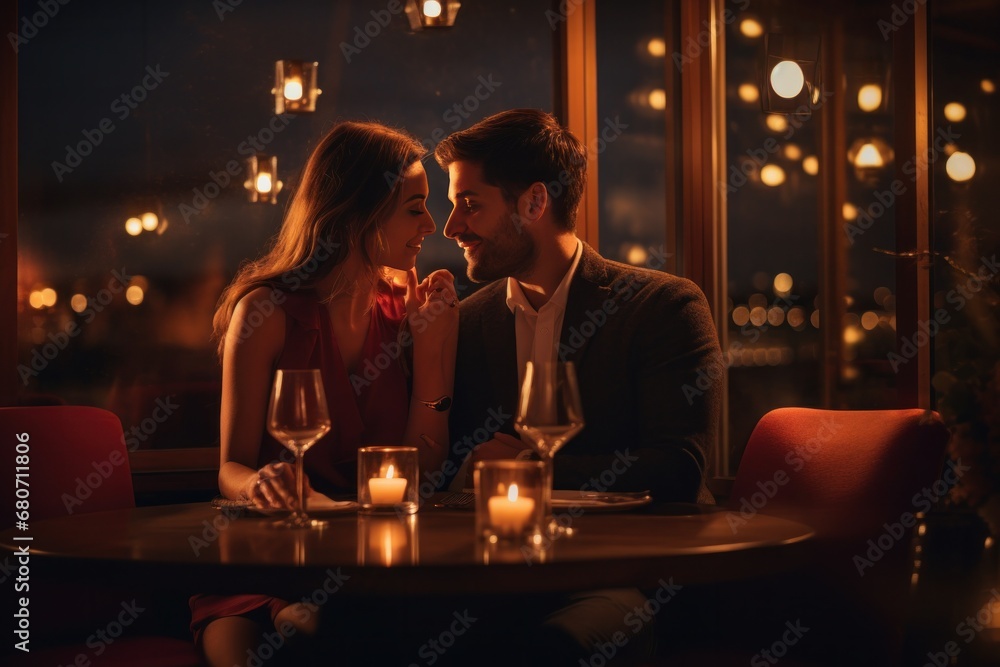 the romance and magic of a New Year celebration in a restaurant setting