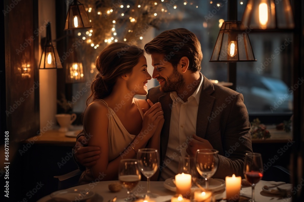 the romance and magic of a New Year celebration in a restaurant setting