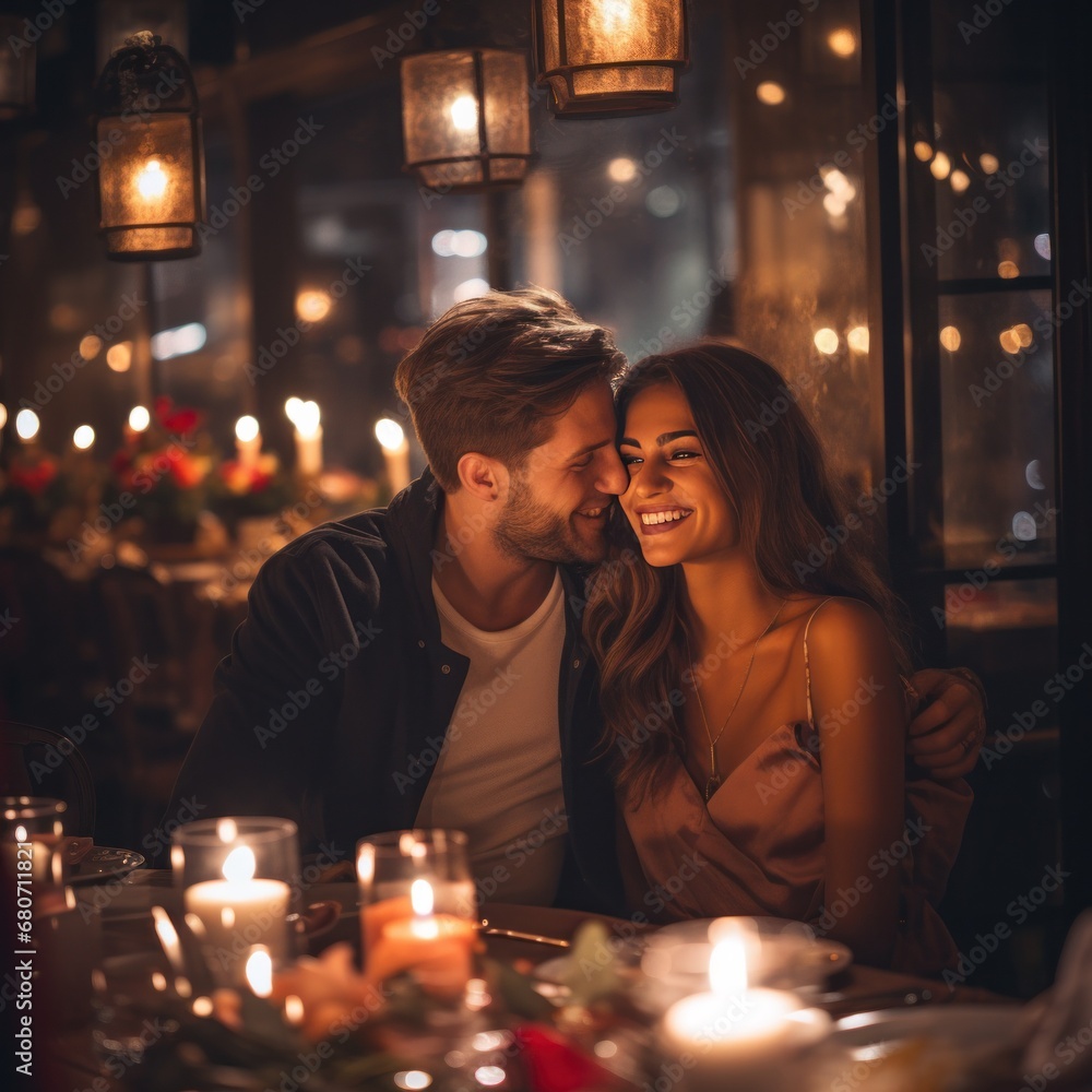 the romance and magic of a New Year celebration in a restaurant setting