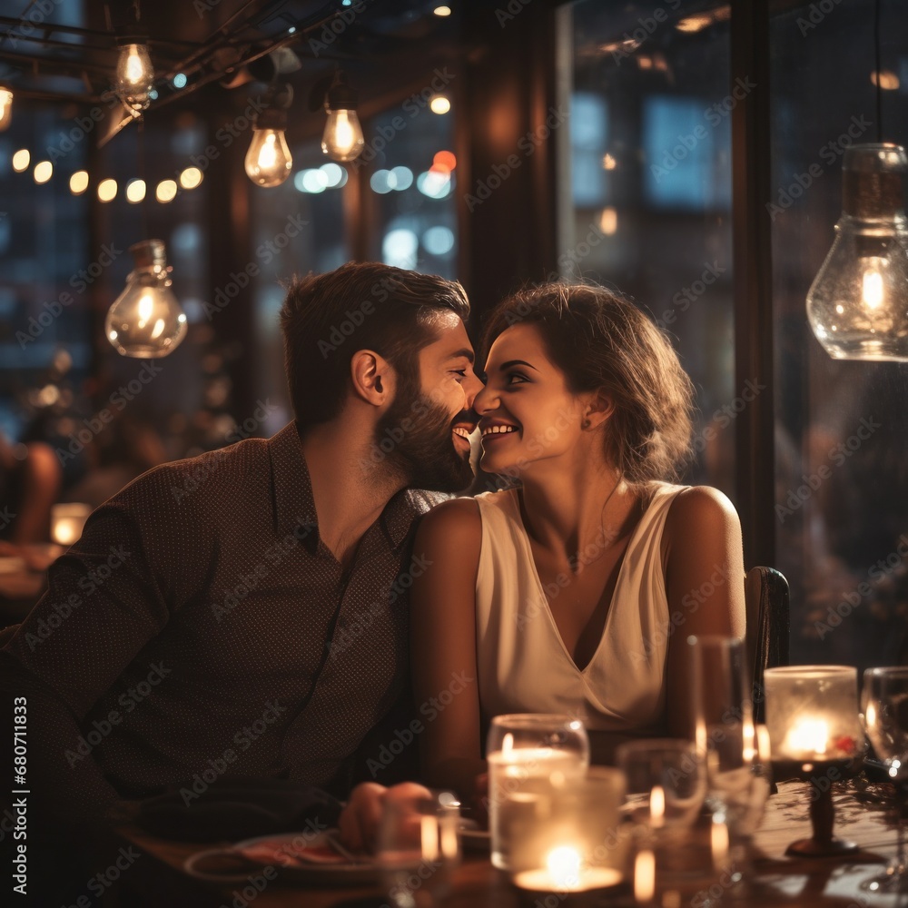 the romance and magic of a New Year celebration in a restaurant setting