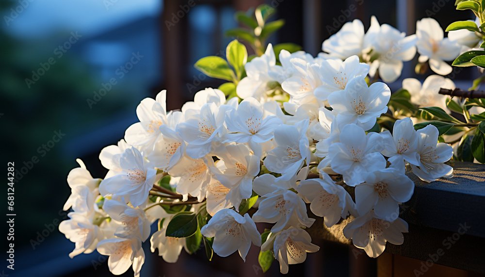 A fresh bouquet of multi colored flowers brings romance outdoors generated by AI