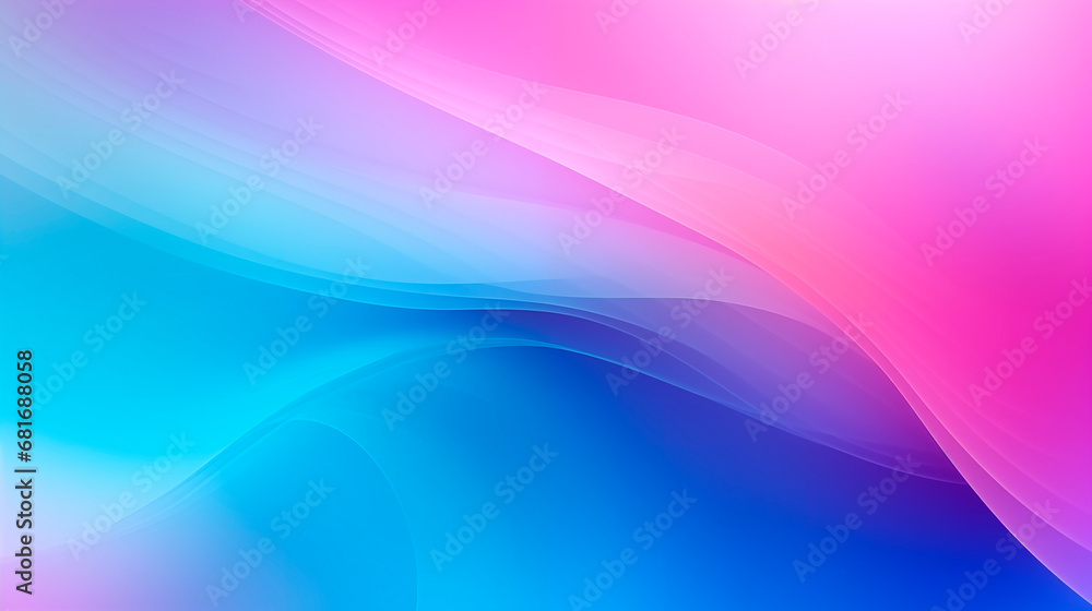 Blue, purple, green and pink gradient. Soft pastel color gradient. Blurred abstract background